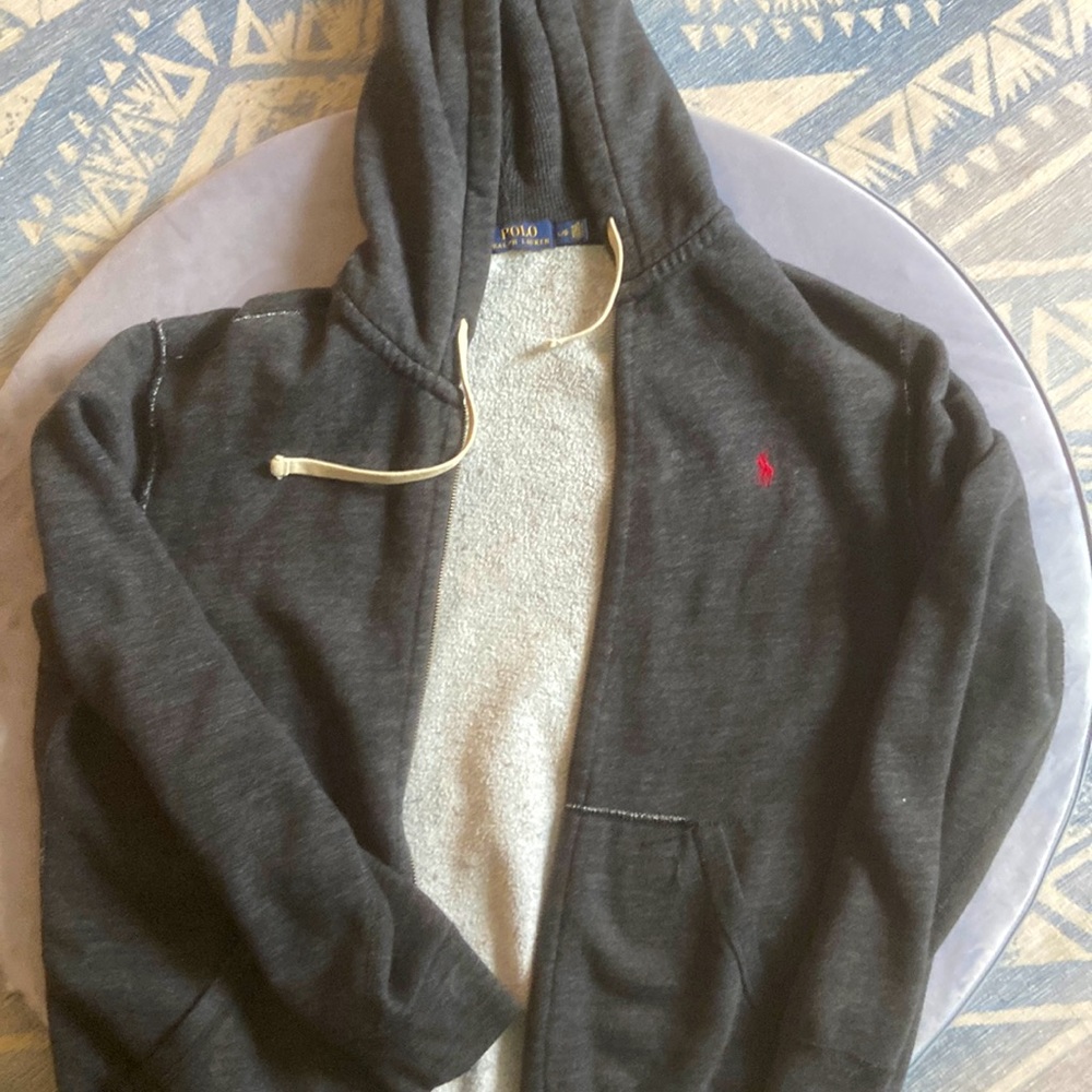 Ralph Lauren zip up hoodie. Gently worn!